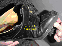 mauvaise chaussure homme